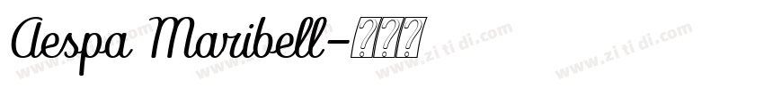 Aespa Maribell字体转换